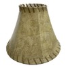 Rustic Faux Leather Bell Lamp Shade - 12"