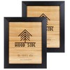 Rustic Wooden Picture Frame 8x10 - Black - Set of
