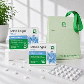 Dr. Loges Selenium Loges Inorganic Selenium Selenium Loges 100mcg gift set (60 tablets x 2 boxes) 1 unit, single item, 60 tablets / 닥터로게스 셀렌로게스 무기셀레늄 셀레늄 로게스 100mcg 선물세트(60정x2박스) 1개, 단품, 60정