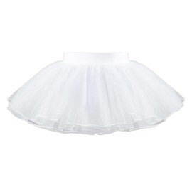 KSBBHDS 1 White Dress Tutu for Girls, White Tutu, Tulle Tutu, White Tutu, Tutu, Puff Skirt for Girls, White