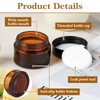 Pack of 12 Amber Glass Empty Jars, Cream Jars for