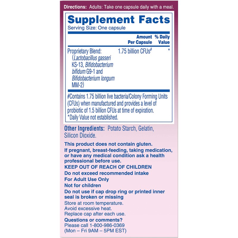 Phillips' Colon Health Probiotic Supplement - 30 Capsules, Pack of