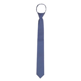 WANYING Men's 6 cm Slim Tie Pre-Tied with Zip Casual Business Length 48/54 cm, 1 x dark blue
