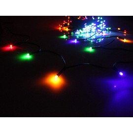 Indoor/Outdoor LED Christmas Lights on Dark Green Cable with 8 Light Effects, Low Voltage Fairy String Lights, Ideal for Festival Decoration, Garden, Xmas Tree, Room, Party, Wedding (500LEDs, Mixed)