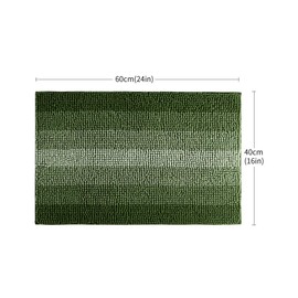 COSY HOMEER 30x20 Inch Bath Rugs Made of 100% Polyester Extra Soft and Non Slip Bathroom Mats Specialized in Machine Washable and Water Absorbent Shower Mat,Green