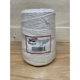Great White Butchers Twine 24 Ply Poly Cotton ROC140 2LB 1,500ft Cone