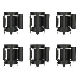 DuraSteel Replacement Stanchions Belt Head Cassette - 6.5 Feet Black Retractable Belt Barrier Replacement - Easy Assembly Crowd Control Safety Barrier - Movie Theater Line Dividers Belts - 6 Count