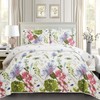 Jarson Floral Quilts Set Twin Size, 3Pcs Lightweight Summer Bedspreads,