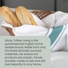 100% Cotton Tea Towel - Teal Stripe Pattern, Pack of