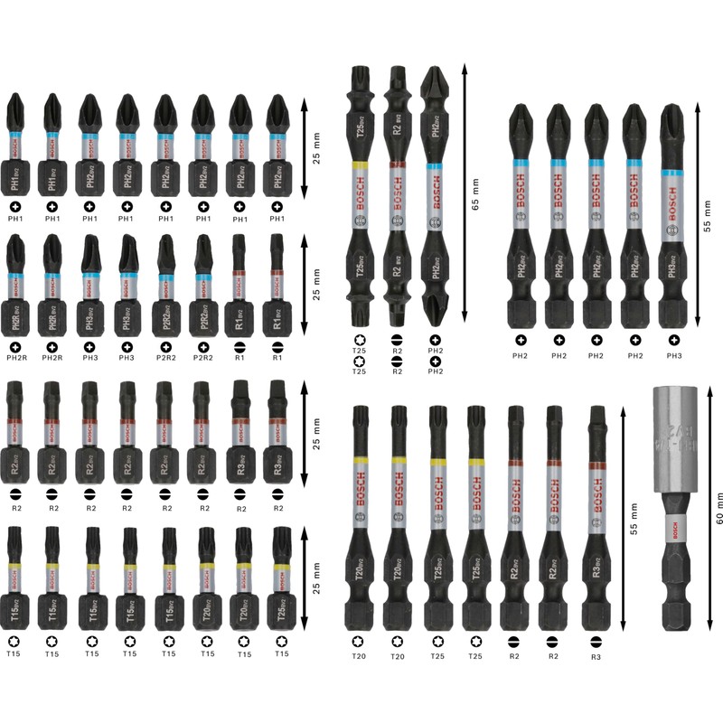 Bosch 48x PRO Impact Set, 48-Piece (200 x 107 mm,