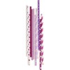Gcardist Purple Paper Straws for Drinking Purple Disposable Straws 100pcs