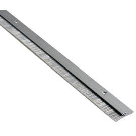 National Guard B606A96 B606A-96 Nylon Brush Door Swp Anodized Alum 96", 1" Height, Steel