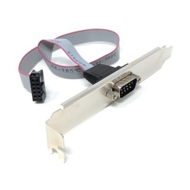 DRUT DB9 RS232 Serial Port Cable 9-Pin Male to 9-Pin Female Motherboard Header, COM Port Bracket Adapter, 35cm Cable for PC Case Expansion.