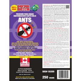 Doktor Doom Be Green Premium Food Grade Diatomaceous Earth - Kills Ants, 250 Grams