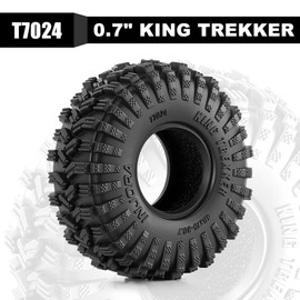 INJORA Pneumatici 40 * 15 mm 0,7" King Trekker per Axial SCX30 1/30 (T7024)
