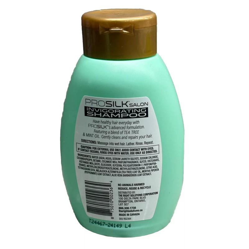 ProSilk Salon Gentle Color Treated Hair Tea Tree/Mint Oil Shampoo14floz/