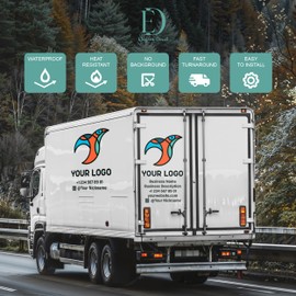 Business Stickers Customize Logo - Custom Car Logo Decals - Custom Vinyl Stickers for Business Advertising on Cars, Vans, Windows, and Commercial Storefront Glass