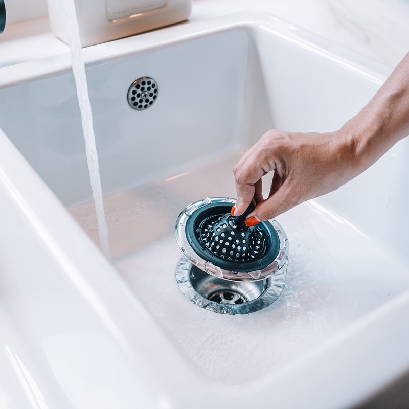 Nerthus FIH 913 Flexible Sink Filter, Black/White