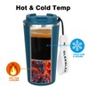 GLEKGLEK Leakproof Travel Mugs for Hot Cold Drinks Insulated Coffee