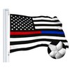 G128 Thin Blue & Red Line Flag 3x5 FT 2-Pack