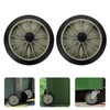 Happyyami Garbage Container Wheels 2Pcs Trash Can Garbage Can Rubber