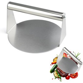Prensa Para Hamburguesas Smash Burger, Molde Para Hamburguesa De Acero Inoxidable, Ideal Para Parrillas Y Planchas, Cocina Uniforme Y Rápida, Tamaño 7 X 11.2 X 11.2 Cm