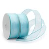CT CRAFT LLC Sheer Organza Wired Ribbon for Home Decor,