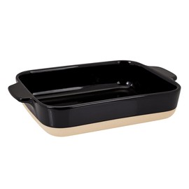 Lurch Terra Nova Oven Dish S Ceramic 24.6 x 16.5 x 5.1 cm Black/Cream