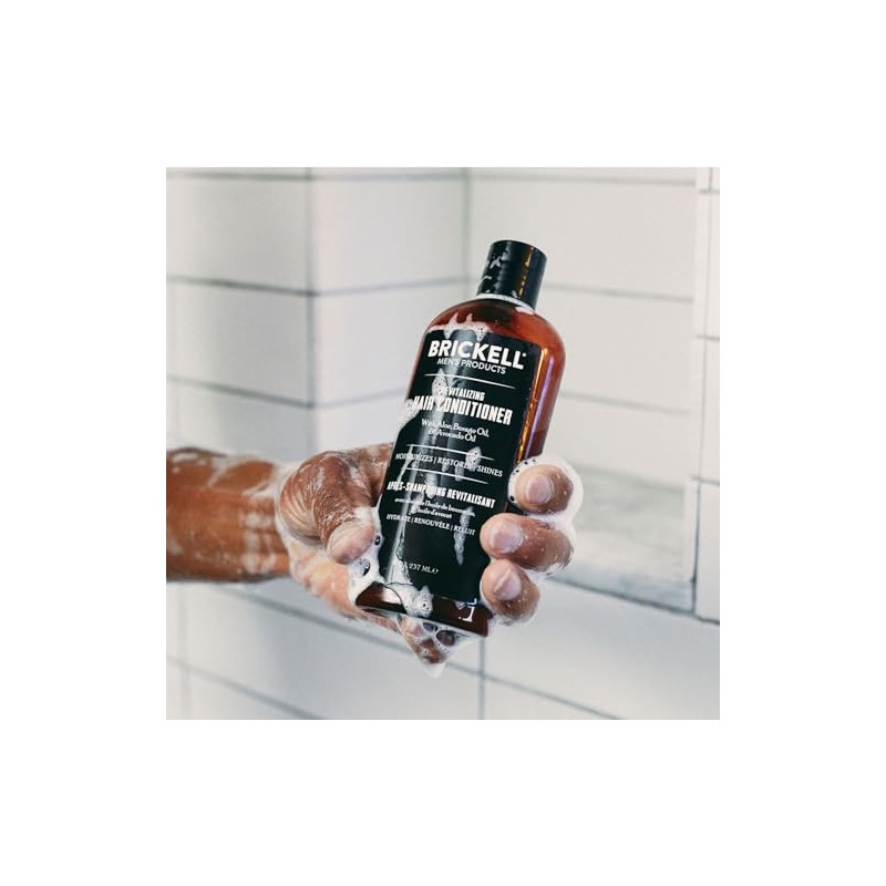 Productos Brickell Hombres Revitalizante Acondicionador, 8 onzas