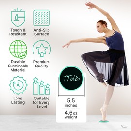TTolbi Turning Boards for Dancers : Ballet Equipment and Figure Ice Skating Spinner,Dance Turning Board,Dance Equipment,Portable Floor Spin Disc Accessories