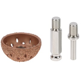 QWORK Tire Repair Patch Tools Kit, Tire Tungsten Carbide Buffing Wheels, Includes 42mm Tungsten Steel Buffing Wheel, Tire Patch Roller, and Scraping Cutter