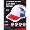 10 Pcs Sublimation Blank Trucker Hats Bulk Mesh Baseball Cap