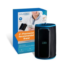 A&D Medical UltraConnect Blood Pressure Machine All-in-One with Bluetooth, Upper Arm Cuff (22-42 cm Range) Home BP Monitor, Connects with A&D Heart Track App