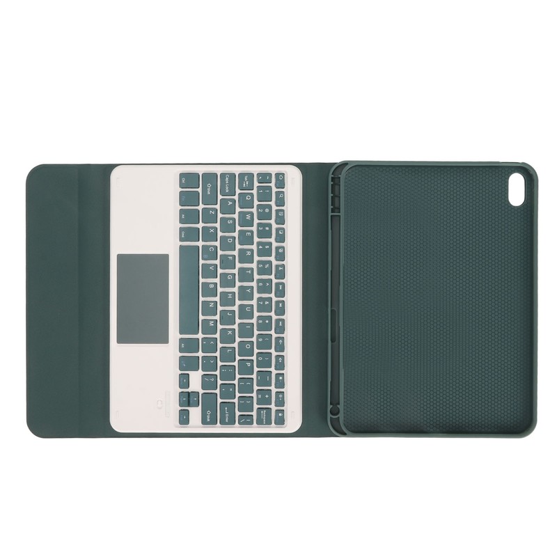 Tablet Case with Magnetic Keyboard Pencil Holder Touchpad for IOS