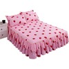 Loussiesd Cute Strawberry Bed Sheet for Girls Kawaii Japanese Anime