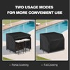 SUNICO 41 Inch Outdoor Patio Bar Set Cover with Split