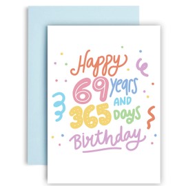 Happy 70th birthday card for women - Funny 70th birthday card for him - Happy Birthday card A5 Size