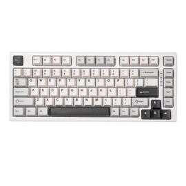 YUNZII YZ75 75% Hot Swappable Wireless Gaming Mechanical Keyboard, RGB Backlights, BT5.0/2.4G/USB-C, Dye Sub PBT Keycaps for Linux/Win/Mac(Gateron G Pro Brown, White)