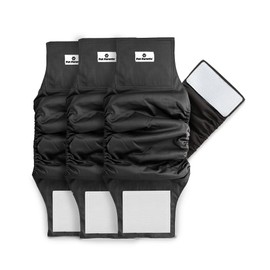 Pet Parents Premium Washable Belly Bands for Male Dogs & Extendrs, (3pack) of Male Dog Diapers & Male Dog Belly Bands, Color: Black, Size: Medium Dog Diapers Male