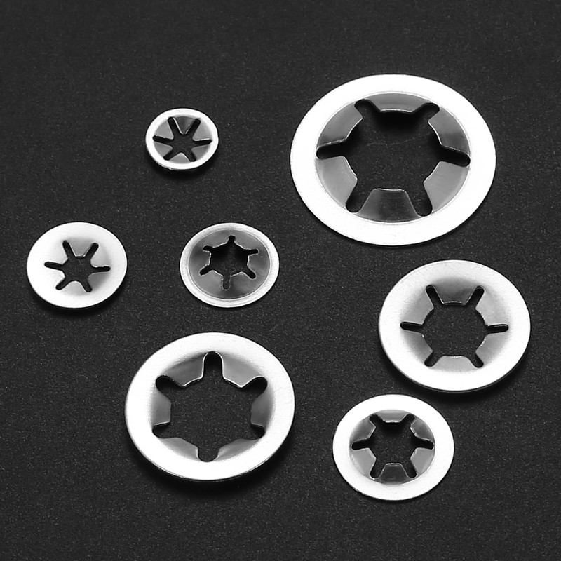 340 Pcs Starlock Washers, Internal Tooth Washers, Quick Speed Locking
