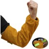 Leather Heat Resistant Welding Arm Sleeves Elastic Cuff Safety Work