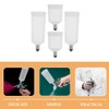 Hohopeti 4pcs Split Replaceable Airbrush Cups Clear Plastic Paint Containers