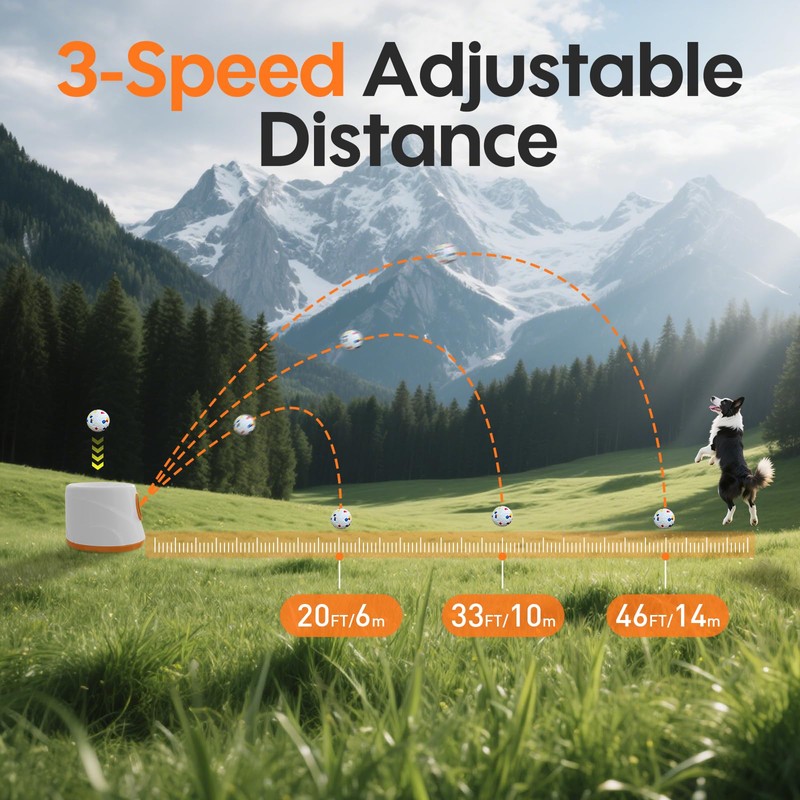 Abdtech Automatic Ball Launcher for Dogs - Dog Ball Thrower