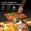 Empune Bamboo Cutting Board Set, Wood Cutting Boards for Kitchen