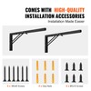 VEVOR Folding Shelf Brackets, 24" Heavy Duty Shelf Brackets, Brackets