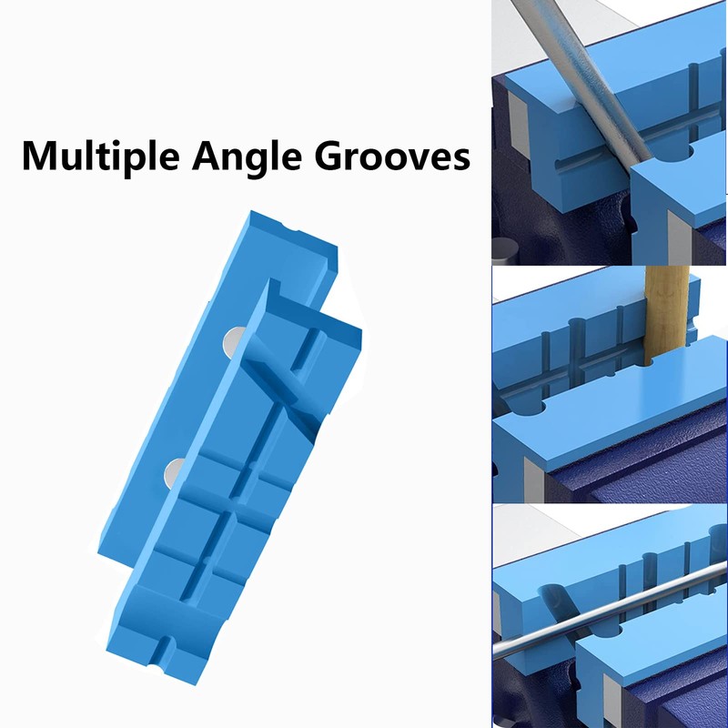 WANGCL 2 PACK 6 Inch Magnetic Vise Jaw Pads Covers