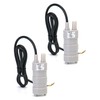 QWORK 12V Submersible Water Pump, 2 Pack 6-15V DC Mini