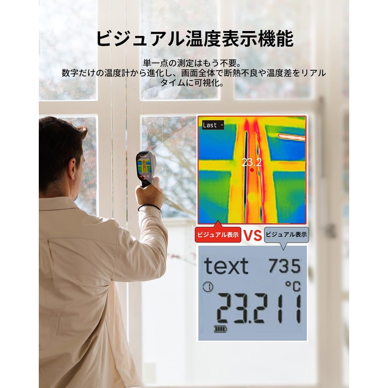 HIKMICRO Eco Lite Infrared Thermometer Infrared Camera, Non-Contact Thermometer, 2-in-1,