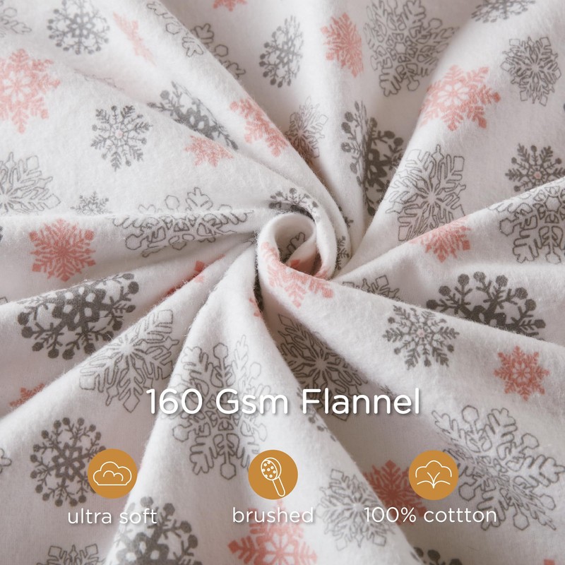 Codi Flannel Sheets Twin Size- 3 Pieces Ultra Soft Flannel