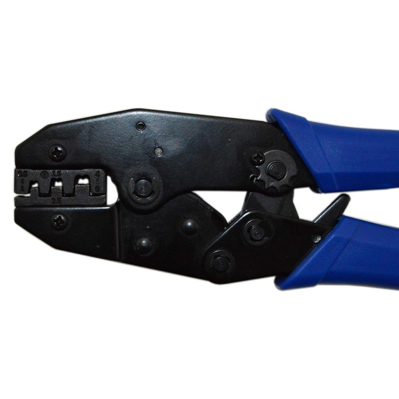 Electronix Express Durable Ratcheting Crimper for Non-insulated or Open Barrel